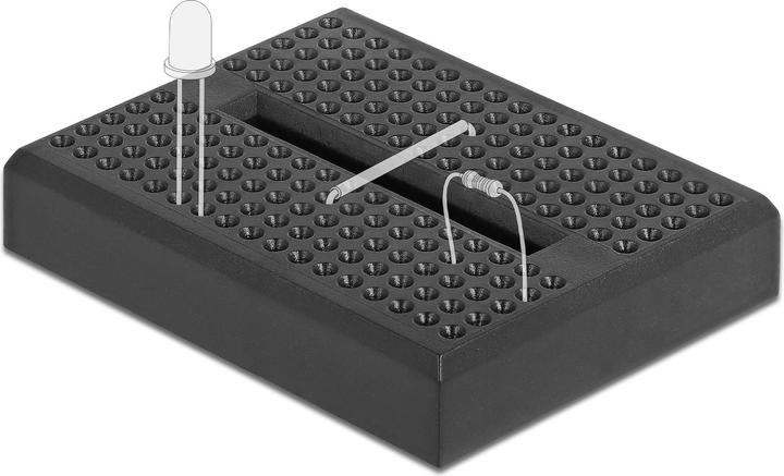 Produktbild Delock Breadboard 170 Kontakte schwarz