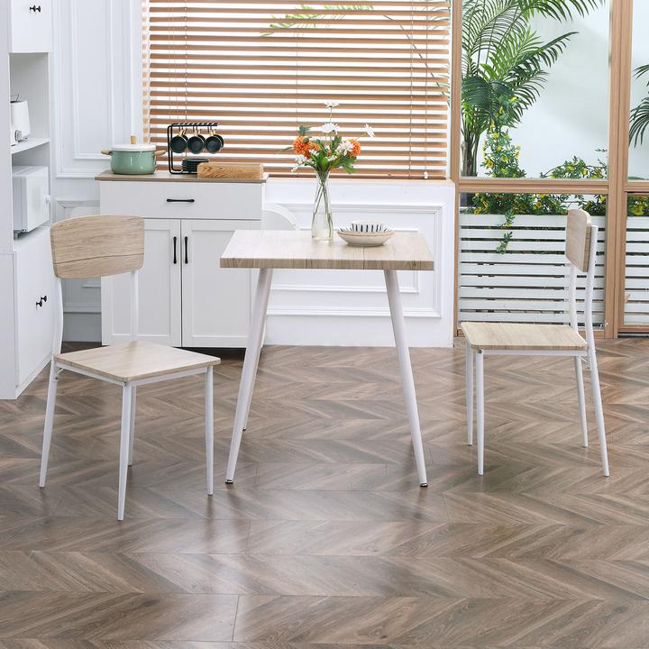 Produktbild Homcom Esstischgruppe als 3-teiliges Set (70 x 76 cm)