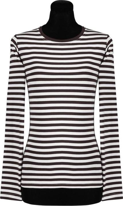 Produktbild Thetru Damen Ringelshirt langarm schwarz-weiss – alltagstauglich (L)
