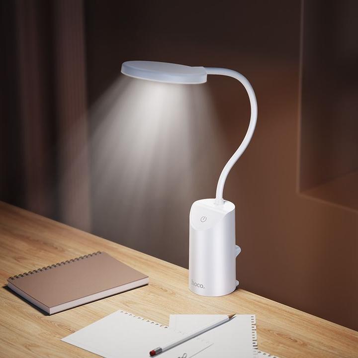 Produktbild Hoco Desc lamp HX10 Clip table lamp White (200 lm)