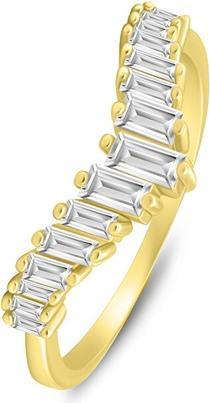 Produktbild Brilio Silver - Beautiful gold-plated ring with clear zircons RI140Y - Circuit: 60 mm (60)