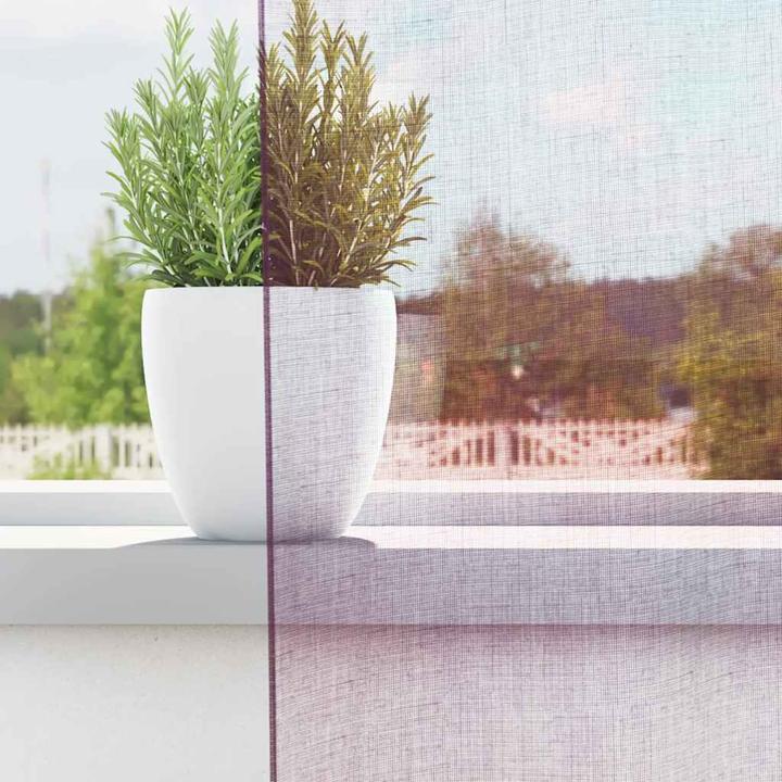 Produktbild VidaXL Voile Vorhänge mit Stangentaschen 2 Stk. Lila (140 x 175 cm)