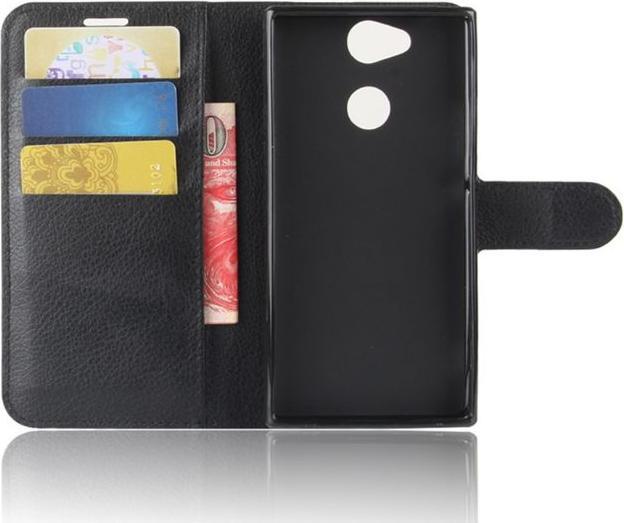Actual product image MU Classic Leather cover with litchite texture (Sony Xperia XA2)