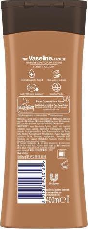 Image du produit Vaseline Soins intensifs Cacao Radiant (Crème pour le corps, 400 ml)