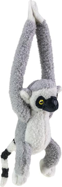 Image du produit Tactic Jungle Mates Peluche - Lemur Maki Gris Noir (27 cm)
