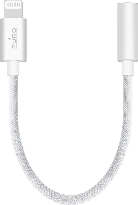 Image du produit Puro Adaptateur Lightning vers prise casque 3,5 mm, 15cm (Lightning, Jack 3.5mm)