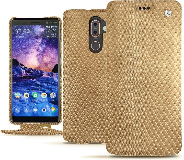 Actual product image Noreve Leather cover vertical (Nokia 7 Plus)