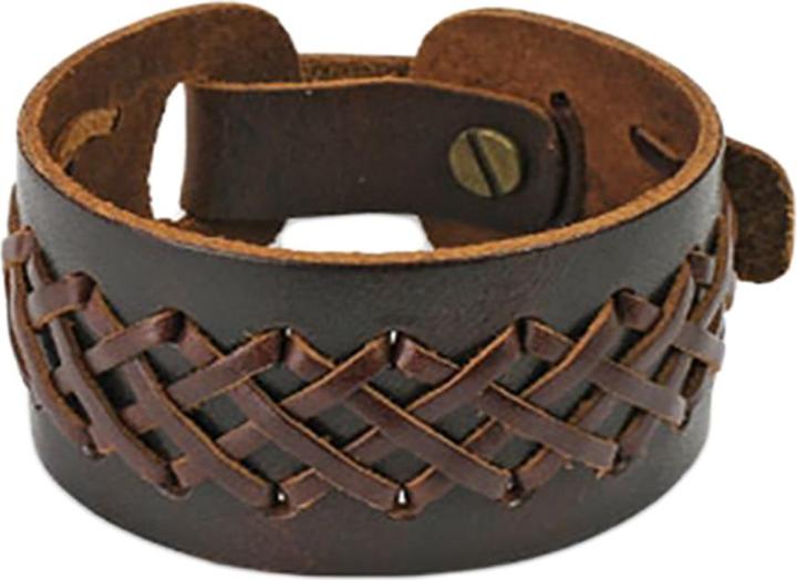 Immagine prodotto Star Piercing Cinturino in pelle marrone con lacci (Cuoio, senza ottone)