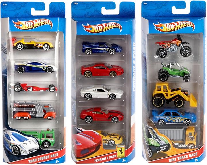 Image du produit Hot Wheels Assortiment de 5 coffrets cadeaux