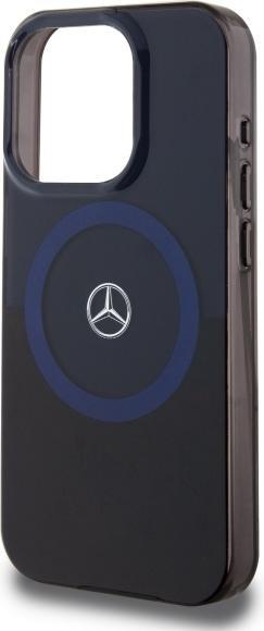 Actual product image Mercedes MEHMP16X23HBIKV iPhone 16 Pro Max 6.9" czarny niebieski/black blue hardcase MB Double La (Apple iPhone 16 Pro Max)