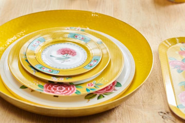 Produktbild PIP Studio Blushing Birds Schale yellow 27 cm