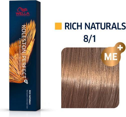 Actual product image Wella Koleston Perfect Me+ Rich Naturals (8/1 light blond ash)