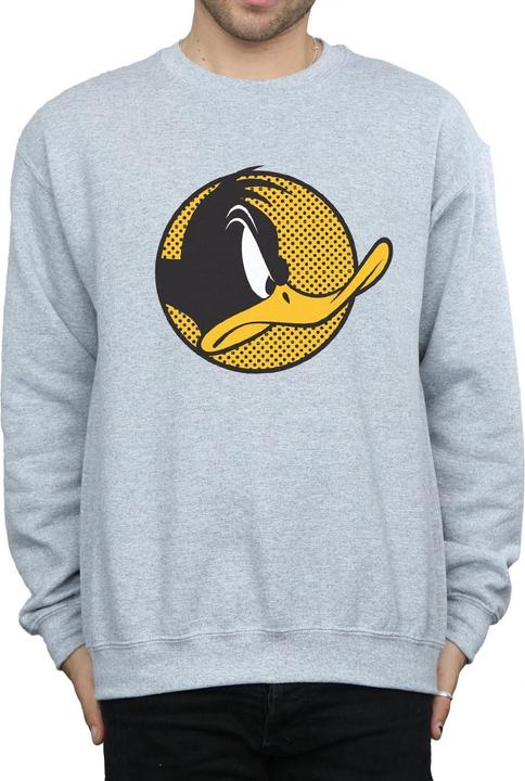 Produktbild Looney Tunes Daffy Duck Dotted Profile Sweatshirt (L)