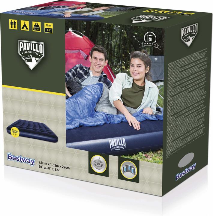 Produktbild Bestway Luftbett Flocked (150 x 200 cm)