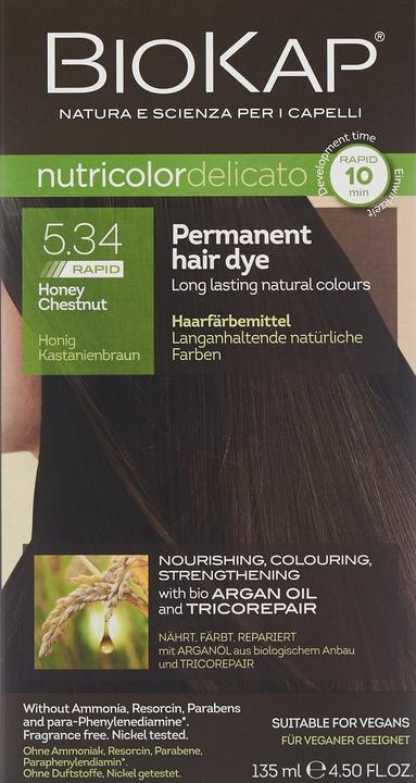 Image du produit Bio Partner Nutricolor Delicato Rapid châtain clair miel (5.34 Miel Marron)