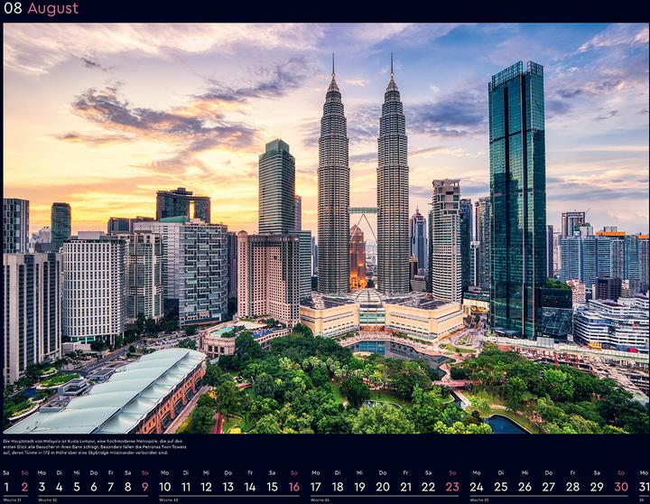 Produktbild Metropolen - Wandkalender 2026 (60 x 45 cm, Harter Einband, Deutsch)