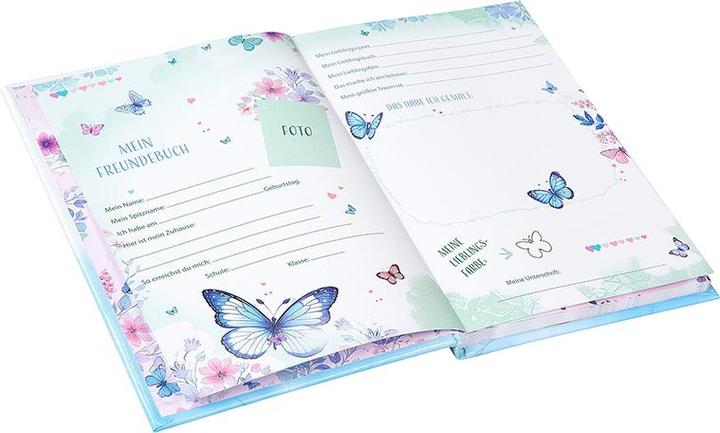 Produktbild Goldbuch Freundebuch A5 88 S.illu. Schmetterlinge (15 x 21 cm, Liniert)
