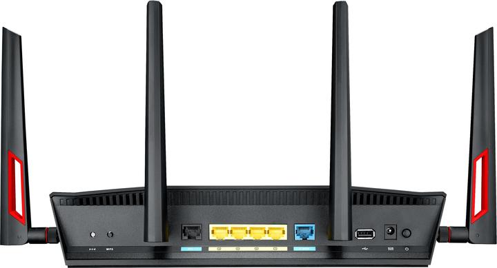 Actual product image ASUS DSL-AC88U wireless router Gigabit Ethernet Dual-band ( / ) Black