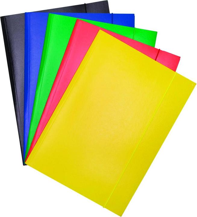 Office Products Spannmappe, karton, a4, 300g/m2, 3 klappen, farbig sortiert (A4, 1 x)