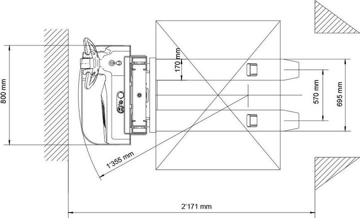 Actual product image Ekström Electric forklift truck (1500 kg)