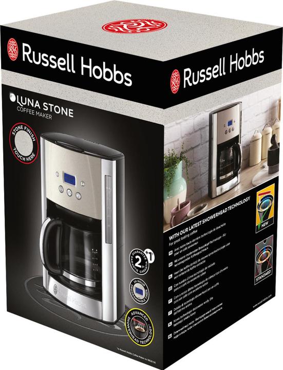 Actual product image Russell Hobbs Filter coffee maker Luna Stone Silver / Stone Gray (EU plug)