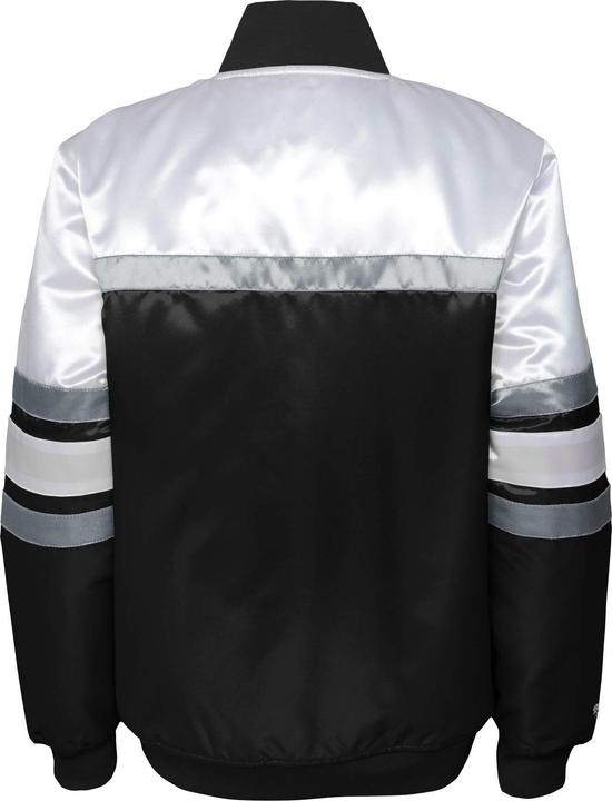 Actual product image Mitchell & Ness M&N Heavyweight Satin Veste - SCRIPT Oakland Raiders (M)