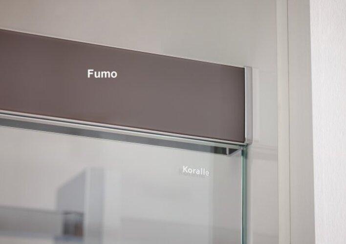 Actual product image Koralle S600Plus sliding door with partition on entrance side DSTD2 140 R, partition right, 1400mm (102.50 cm, 208.80 cm, 37.80 cm)