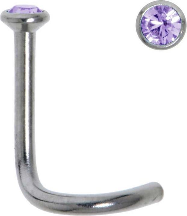 Bijouteria Nasenpiercing (Edelstahl, Kristall)