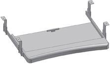 Actual product image Rocholz Extendable keyboard and mouse tray, 600x420x110mm