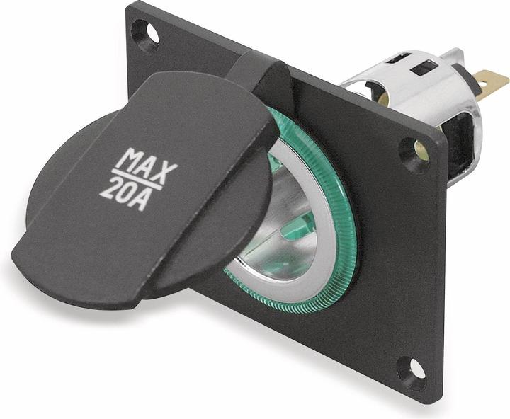 ProCar Zigarettenanzünder-Einbausteckdose 68141000, 12...24 V, 20 A