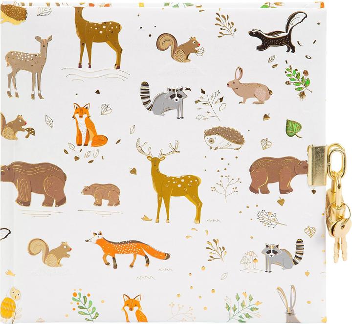 Actual product image Goldbuch Diary with Castle Woodland white Turnowsky (16.5 x 16.5 cm, Plain, Hardcover)