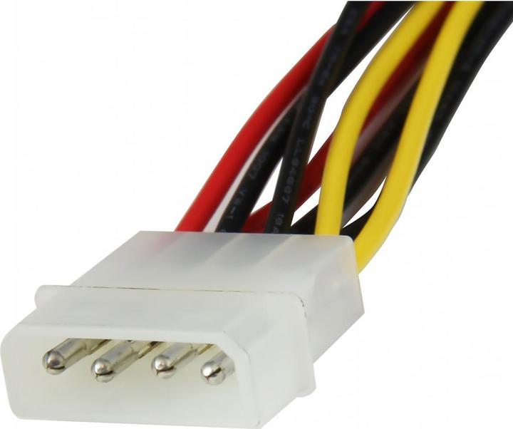 Immagine prodotto StarTech Cavo di alimentazione da Molex a SATA Y a 4 pin da 30 cm ad angolo retto - Cavo splitter da Molex a