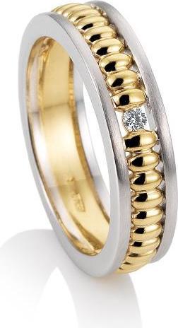 Actual product image Breuning RING - BRILL. 0,03 Ct. H/si (56, 585/14 K Gold)