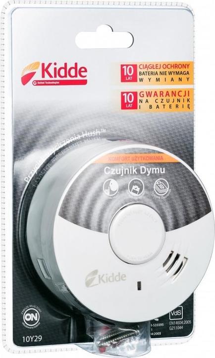 Actual product image Kidde DAAF 10Y29 smoke detector Photoelectrical reflection Wireless