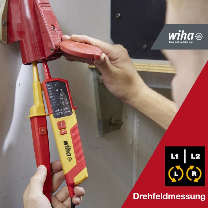 Actual product image Wiha Voltage and continuity tester (CAT IV 600V, CAT III)