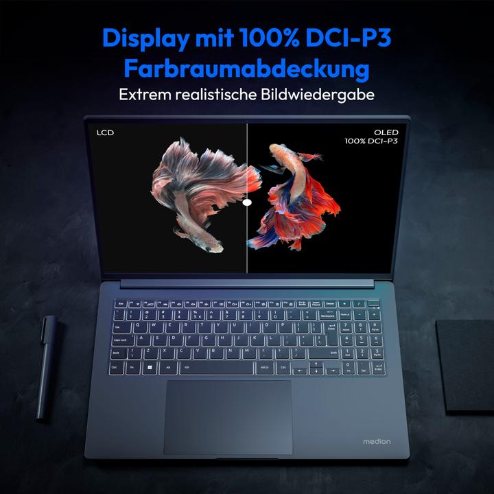 Produktbild Medion S10 OLED Laptop (16", Intel Core Ultra 7 155H, 16 GB, 1000 GB)