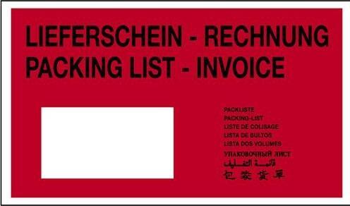 Raja Lieferschein PCL15LR 165 mm PE, Silikonpapier