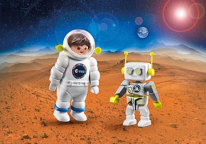 Produktbild Playmobil DuoPack ESA Astronaut und ROBert (70991, Playmobil Space)
