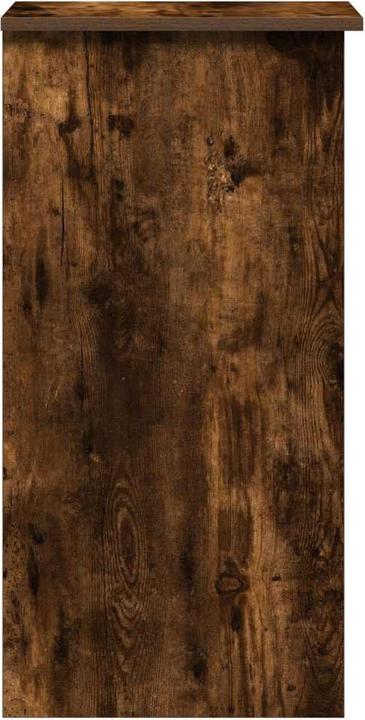 Actual product image VidaXL Desk with shelf smoked oak 84x40x78 cm wood-based office desk