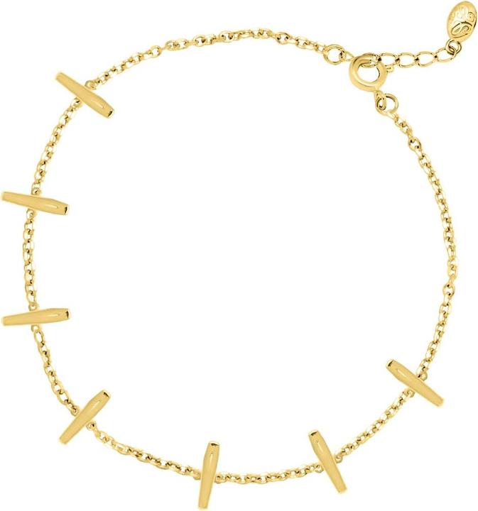 Immagine prodotto Candy Bracciale Tanea, argento 925, placcato oro (20 cm, Argento 925, Placcato oro 18k)