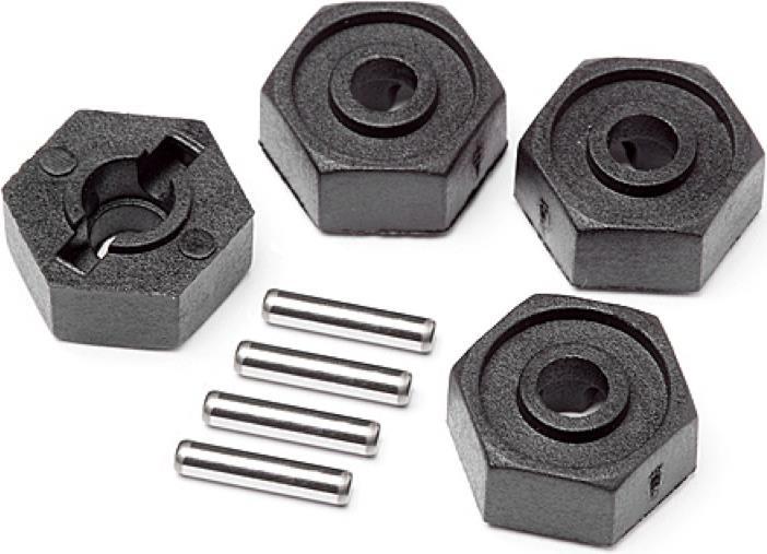 Image du produit Maverick Wheel Hex Adaptors w/Pins 2x10 4pcs (Scout RC)