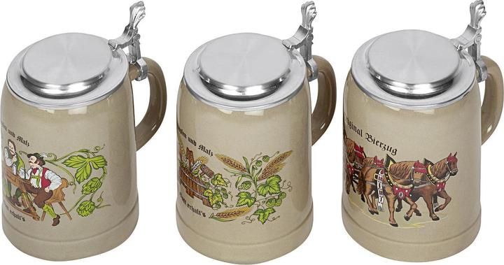 Produktbild Domex Bierseidel Kannenbäcker mit Flachzinndeckel (0.50 l, 1 x)