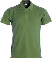 Poloshirt Clique Basic 028230, Baumwolle, militärgrün, Grösse XL (XL)