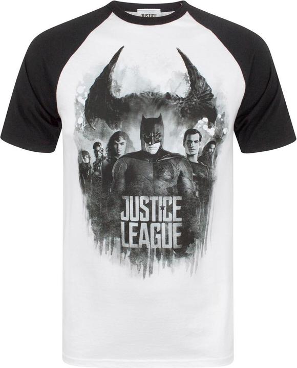 Image du produit Justice League Personnage Line Up T-shirt raglan (L)