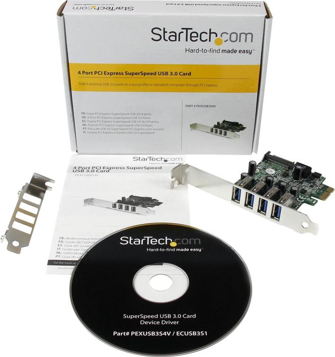 Produktbild StarTech 4 Port PCIe USB 3.0 Card