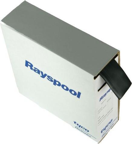 Actual product image TE Connectivity Heat shrink tubing in carton without adhesive6.4/3.2 Carton a' 8in-walled black (1 x)