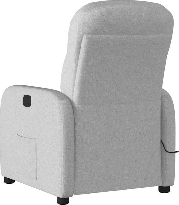 Actual product image VidaXL Massage chair electric cloud grey fabric