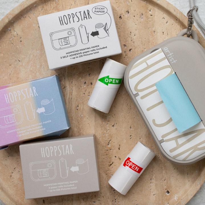 Produktbild Hoppstar Farbige Papierrollen 3er Nachfüllpack für Artist Kamera (1 x)