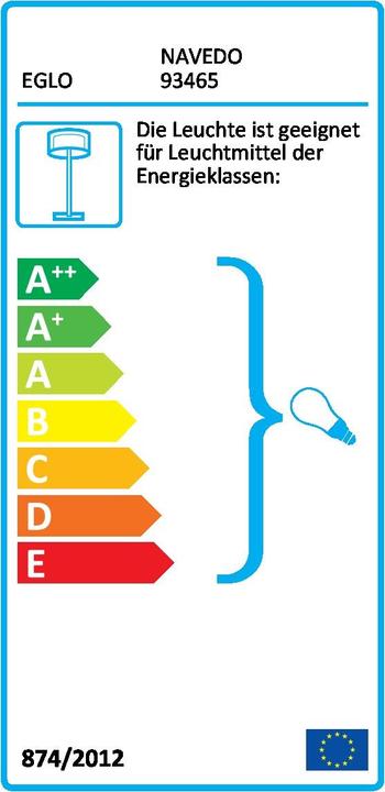 Label énergétique EGLO Navedo (E27, IP44)