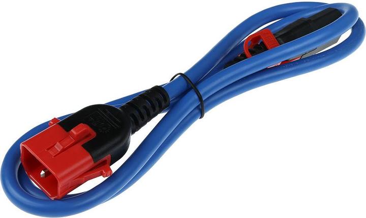 Image du produit Powercord C13 - C14 Dual IEC LOCK blue 1.5 m (2 m)